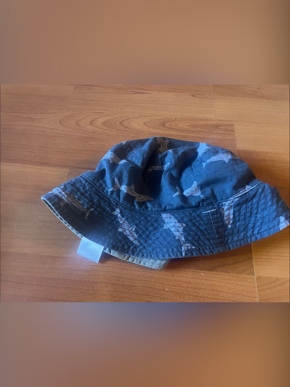 Old Navy Navy Blue Shark Bucket Hat